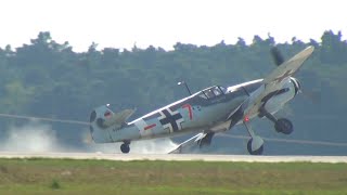 Messerschmitt Bf 109 landing mishap at ILA Berlin Air Show 2012 [upl. by Llywellyn831]