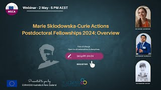 2024 Introduction to Marie SklodowskaCurie Actions Postdoctoral Fellowships [upl. by Nikkie212]