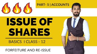 Issue of Shares  Forfeiture and Re issue  Class 12  Accounts  Part 5 [upl. by Yaluz]