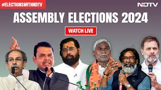 Assembly Election 2024 LIVE  Maharashtra Assembly Polls  Jharkhand Assembly Polls [upl. by Alvina]