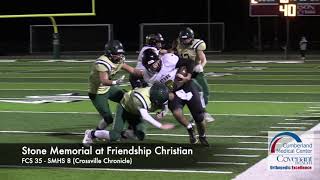 Stone Memorial at Friendship Christian highlights [upl. by Ximena]