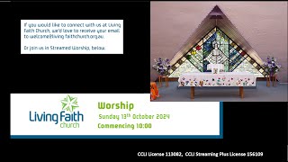 Living Faith Church Sunday 13th October 2024 [upl. by Ellerehs]