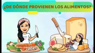 ¿DE DÓNDE PROVIENEN LOS ALIMENTOS [upl. by Urbanus651]