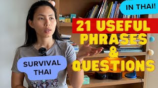 Survival Thai  Phrases and questions you should know Learn Thai [upl. by Zerelda133]