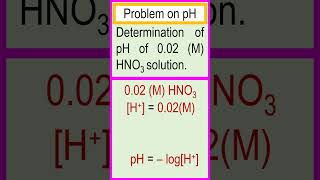 Determination of pH of 002 M HNO3 solution chemistry [upl. by Sidney]