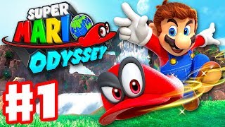 Super Mario Odyssey  Gameplay Walkthrough Part 1  Cap and Cascade Kingdom Nintendo Switch [upl. by Jeritah]