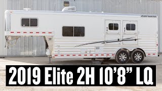 2019 Elite 2 Horse Living Quarters  Stock 3183 [upl. by Suiravaj710]