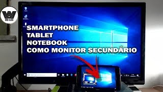 COMO USAR O SEU SMARTPHONE OU TABLET COMO MONITOR SECUNDÁRIO [upl. by Immaj]