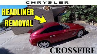 How to Repair Sagging Headliner Fix Chrysler Crossfire Mercedes Benz SLK CLK 320 350 [upl. by Lorre31]