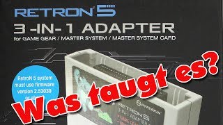 Was taugt der Retron 5 3in1 Adapter Master System und Gamegear in HD ReviewTest [upl. by Marjana472]