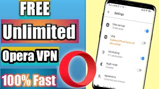 How to use Free VPN on Opera mobile App  Free VPN without any app on mobile phone  Urdu Hindi [upl. by Tasia87]