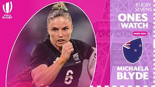 The race for Paris 2024s top try scorer 💨  Michaela Blydes SVNS Highlights 202324 [upl. by Enaira92]