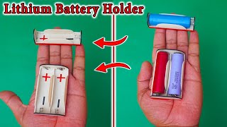 How To Make 18650 Battery Holder From PVC Pipe  Homemade Lithium Battery Holder  Battery Holder [upl. by Nyrmac]