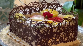 Recette de gâteau aux fruits et mascarpone facile et rapide  كيكة الفواكه مع جبنة الماسكربون [upl. by Jasmine]