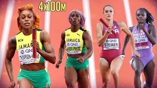 Women’s 4x100m Final  Thrilling Relay Battle  2022 World Championships [upl. by Yadsnil219]