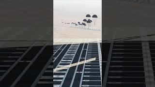 Cargo Bay View of paratroopers jumping out of the back of a C130 Hercules in DCS world [upl. by Ingaborg]