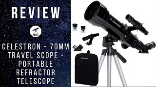 Celestron  70mm Travel Scope  Portable Refractor Telescope REVIEW 2020 16  Telescope zone [upl. by Ardet]