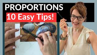 10 EASY Tips to get you Drawing Accurate Proportions FAST [upl. by Odel]