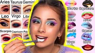 My ZODIAC SIGN Picks My MAKEUP Challenge  PART 2 [upl. by Millda]