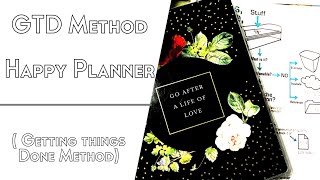 GTD Getting Things Done Method in a Happy Planner [upl. by Eldoree]