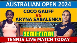 Coco Gauff vs Aryna Sabalenka  Australian Open 2024 [upl. by Dinah541]