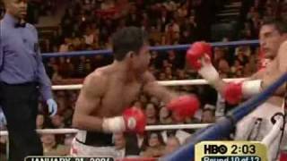 Pacquiao vs Morales II Round 10 [upl. by Ecnarual]