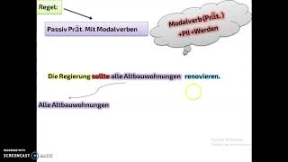 PASSIV MODALVERBEN PräsensPräteritum Perfekt [upl. by Llenrub]