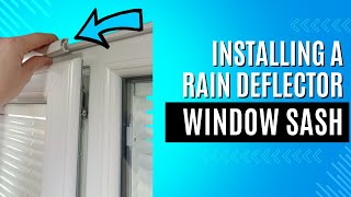 Stop uPVC Window Water Leaks with a Simple Weather Bar Install – DIY Tutorial Rain Deflector [upl. by Favrot]