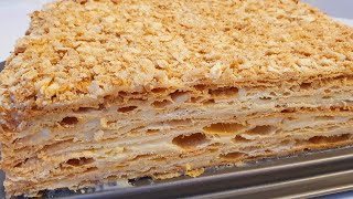 ТОРТ НАПОЛЕОНОгизда эрийдиган Наполеон торти☆Napoleon tortcake [upl. by Tnattirb865]