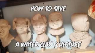 Has your Clay dried out saving a water clay sculpture [upl. by Daniyal113]