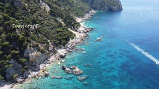 Drone footage Korfu  Greece  Beach [upl. by Aizatsana456]