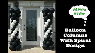 Balloon Columns With Spiral Design [upl. by Kirsch234]