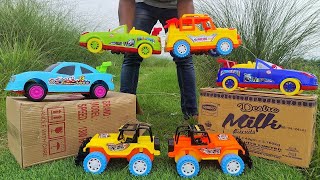 gadi wala cartoons🚗  toy helicopter ka video Ruhul creator new toy Wala cartoon video 2024 [upl. by Cirdla]