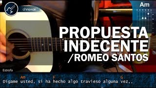 Cómo tocar quotPropuesta Indecentequot de Romeo Santos en Guitarra HD Tutorial  Christianvib [upl. by Asirap]