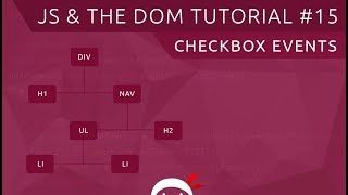 JavaScript DOM Tutorial 15  Checkboxes amp Change Events [upl. by Stu]