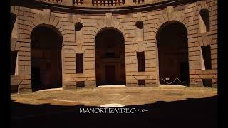 PALAZZO FARNESE Caprarola esterno cortile Vignolas great work exterior and circular Courtyard [upl. by Kristofor]