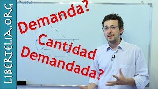 Diferencia entre cantidad demandada y demanda  Microeconomía  Libertelia [upl. by Comstock]