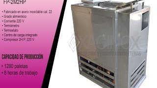 FABRICADOR DE PALETAS 2 MOLDES ACERO INOXIDABLE [upl. by Coonan982]