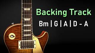 Rock Pop Backing Track B Minor  110 BPM  Guitar Backing Track [upl. by Bubb]