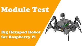 Chapter3 Module Test Big Hexapod Robot for Raspberry Pi [upl. by Nanreit]