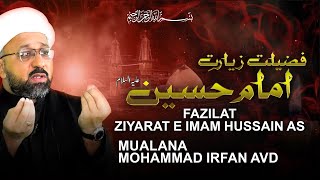 Fazilat Ziyarat e Imam Hussain AS  KARBALA  Maulana Irfan AVD  Burrak Org [upl. by Oilcareh]