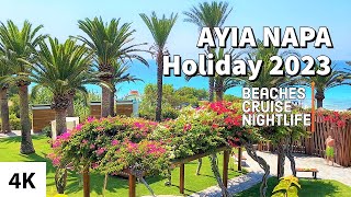 AYIA NAPA Cyprus 4K  Beaches Cruise Nightlife [upl. by Airdnassac]