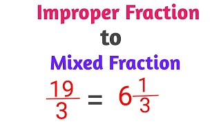 How To Convert an Improper Fraction To a Mixed Fraction  Maths For Kids  Grade 4 [upl. by Ylrae724]