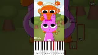 Put Your Finger Here  Incredibox Sprunki fash  Octave Piano Tutorial [upl. by Tabina488]