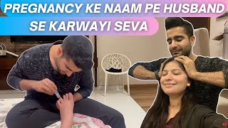 Pampering my wife during pregnancy  Husband on duty Aman and Iti vlogs [upl. by Cleres774]