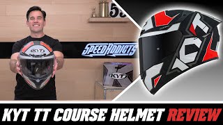 KYT TT Course Helmet Review at SpeedAddictscom [upl. by Annwahs472]