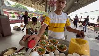 KolkatasSealdah Famous Egg Ghugni at Railway Station Indian Street Food [upl. by Odlareg]