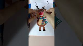 Sticker reindeer ChristmasSticker HolidaySticker reindeer christmas asmrsounds [upl. by Yhtamit]