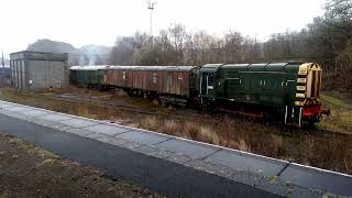 31 452 and D4167 at Meldon quarry 2nd November 2021 [upl. by Anialed]