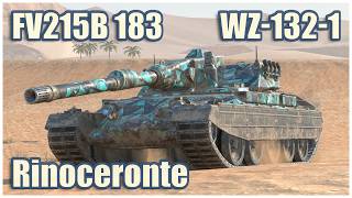 FV215b 183 Rinoceronte amp WZ1321 • WoT Blitz Gameplay [upl. by Delogu]